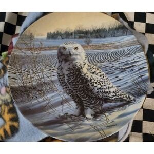 1989 "The Snowy‎ Owl" Plate Jim Beaudoin Knowles  Bradex 84-K41-78.1